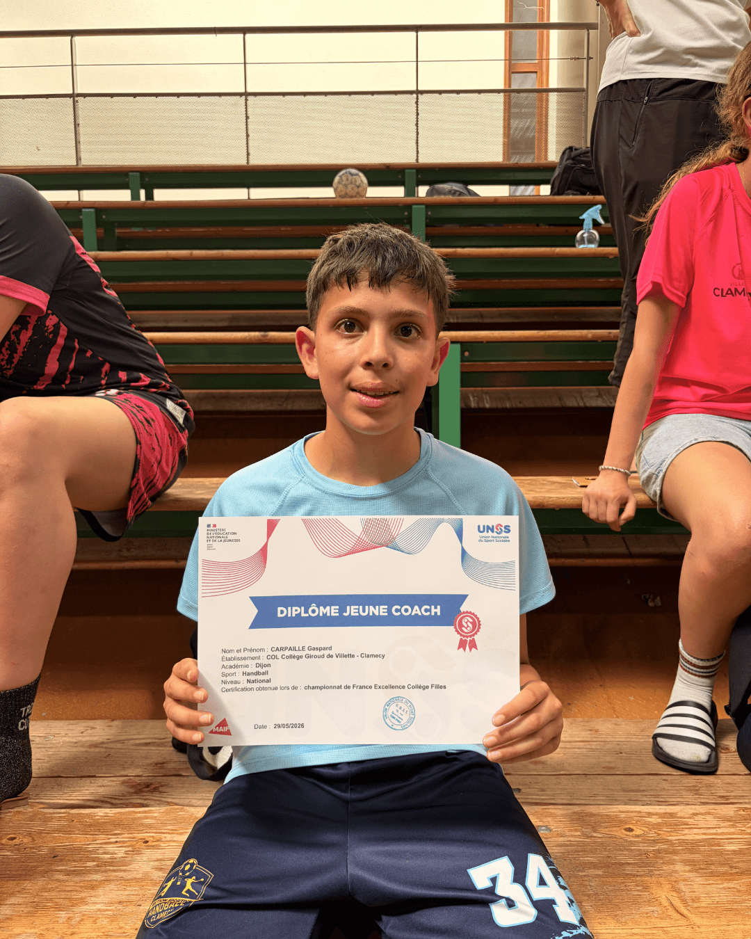 Gaspard meilleur jeune coach de la compétition 🤩